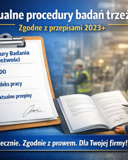 Procedura  badania  trzeźwości pracowników dla Twojej Firmy